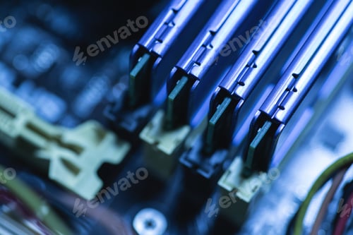 Preview: RAM memory sticks inside the personal computer