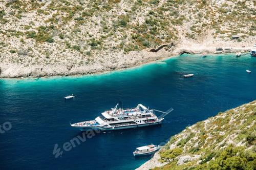 Preview: Porto Vromi on Zakinthos Island.Sights of the Zakinthos Island. Best beaches in Greece. Yachts and