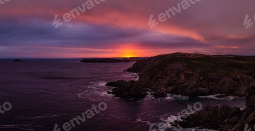 Preview: Seascape view on a rocky Atlantic Ocean Coast