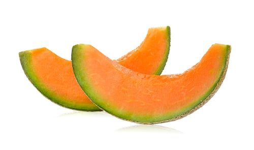 Preview: cantaloupe melon isolated on white background