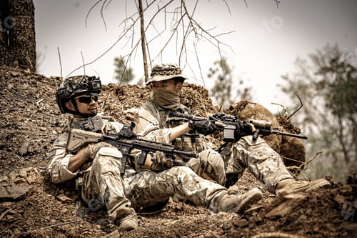 Preview: US marines in the mountains during the military operation