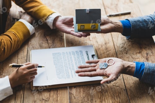 Preview: Legally signing a real estate agreement.