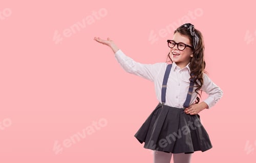 Preview: Positive child advertising copy space