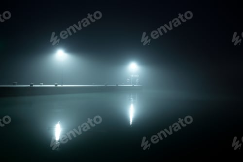 Preview: Port at night foggy weather