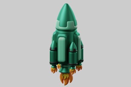 Preview: Cartoonish rocket ship