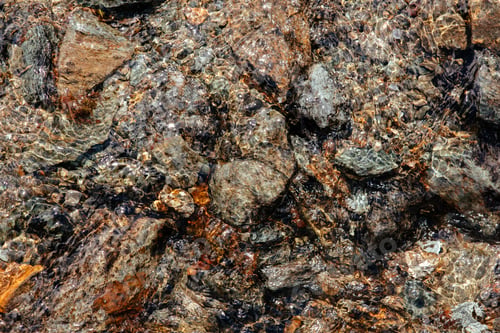 Preview: close-up of colorful beautiful small and large By the river stones wallpaper