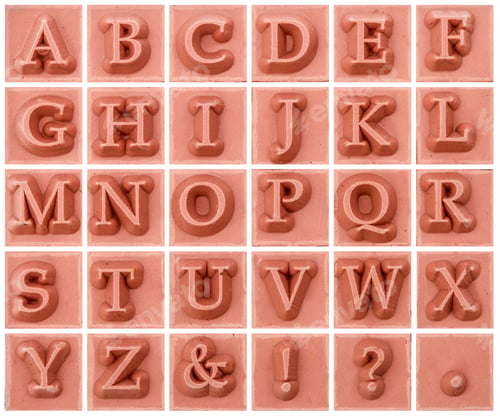 Preview: English alphabetical uppercase, isolated on white background
