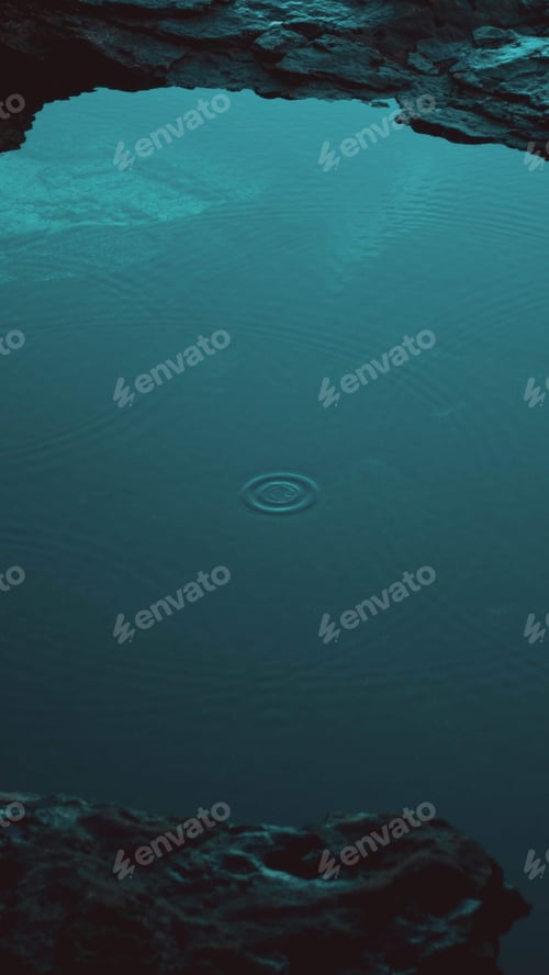 Preview: Water ripple backdrop. Small circles on the bluish surface.
