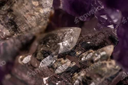 Preview: Closeup of violet crystals background, perfect for wallpapers