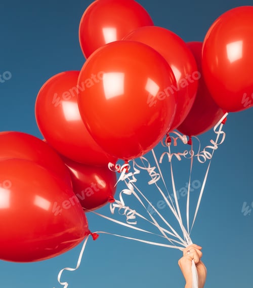 Preview: Red Festive Balloons