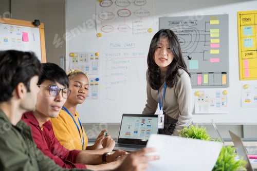 Preview: Startup team working in office