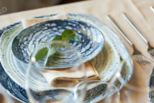 Preview: Luxury table setting for event in a restaurant