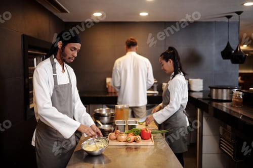 Preview: Professionals Working in Modern Kitchen