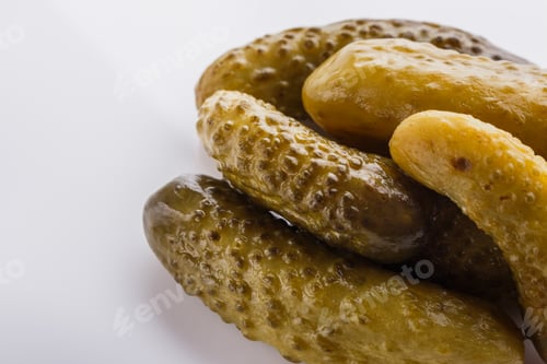 Preview: pickled vegetables on a white acrylic background