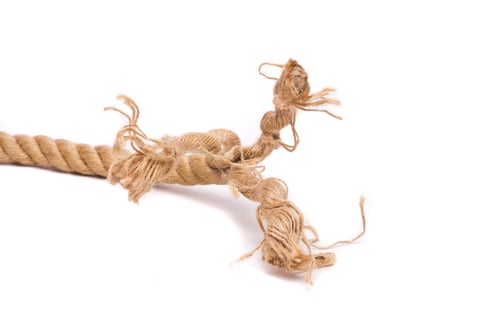 Preview: Close-up of Hemp Rope on White Background