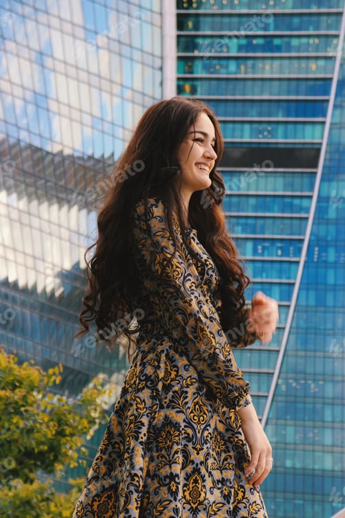 Preview: A young Caucasian girl with long hair