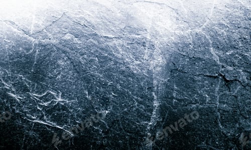 Preview: Grunge blue painted wall texture background.