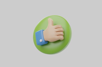 Preview: Thumbs up green button
