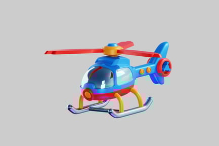 Preview: Cartoon helicopter plaything