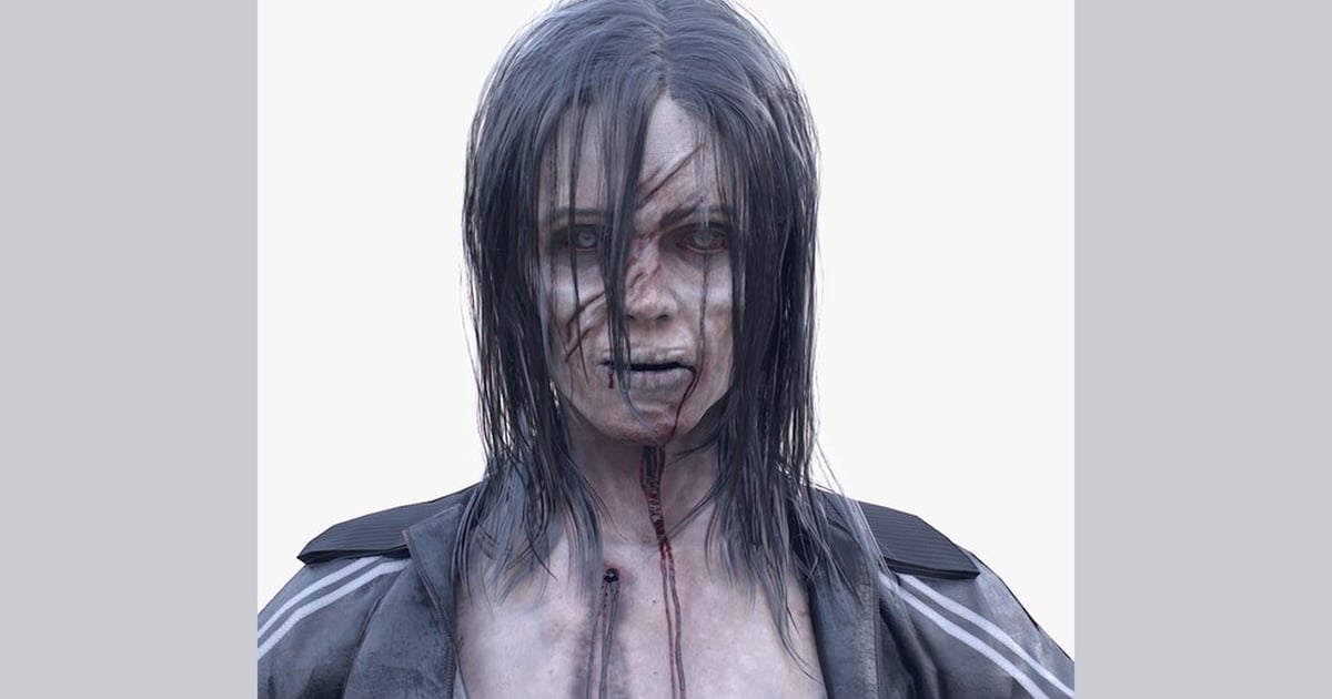 Undead Woman: Decayed Ghoul 3D, Incl. zombie & street - Envato