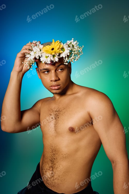 Preview: Bold expression of youth and beauty in a vibrant studio setting