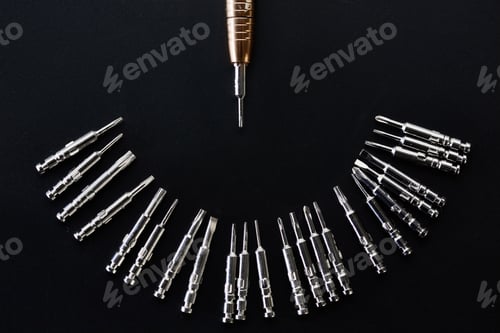 Preview: Screwdriver and set of replaceable bits, nobody