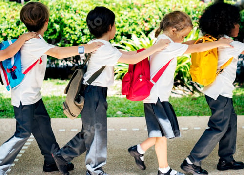 Preview: Happy kids at elementary school