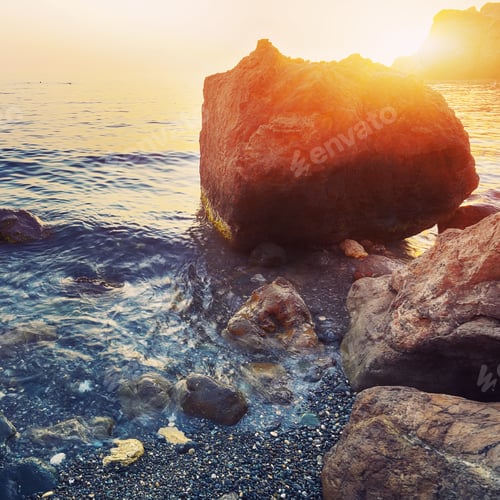 Preview: Seascape during sunset