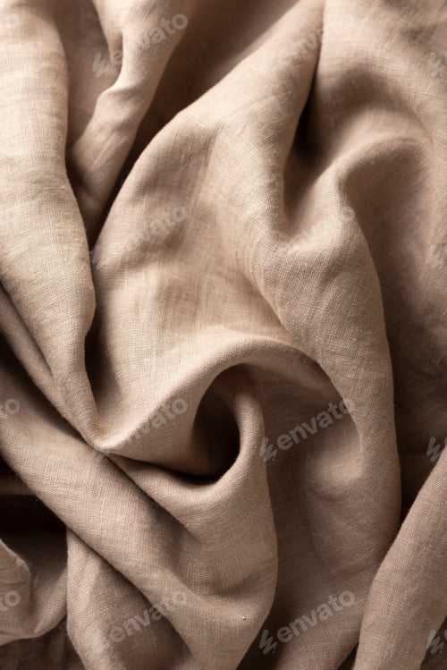 Preview: Beige linen fabric