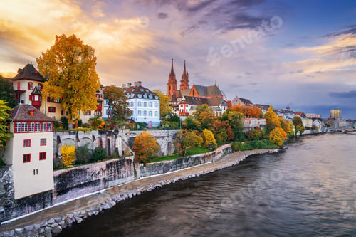 Preview: Basel, Switzerland on the Rhine River in Autumn