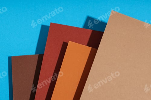 Preview: Mockup, abstraction, colorful colored paper, top view