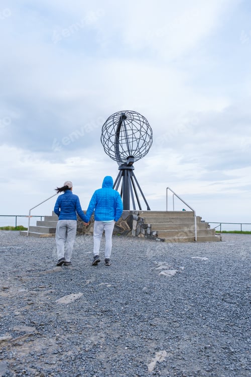 Preview: Couple Exploring the Globe at the North Cape in Norway
