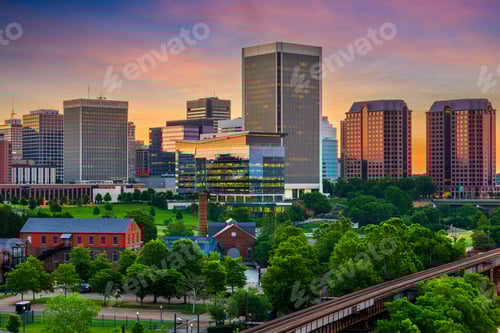 Preview: Richmond, Virginia, USA Downtown Skyline