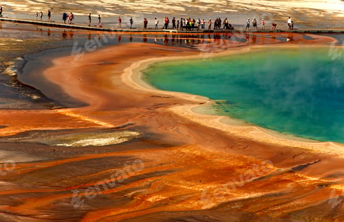 Preview: Beautiful Mother Nature at grand prismatic hot spring