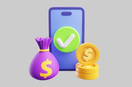 Preview: Mobile finance transaction icon