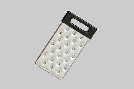 Preview: Metal hand grater with handle