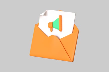 Preview: Envelope with Megaphone Icon