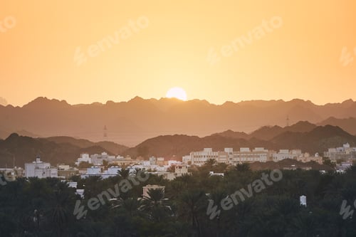 Preview: Oman landscape at sunset