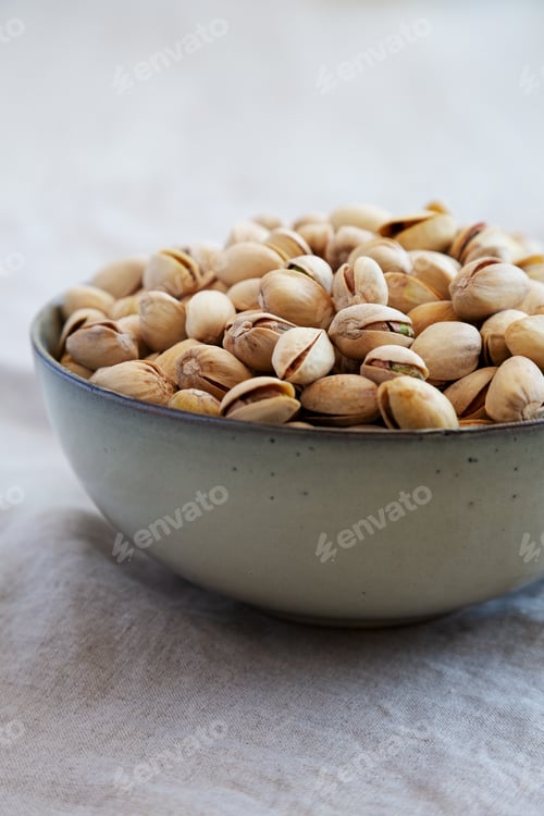 Preview: Roasted and Salted Pistachio in Shell. Close-up.