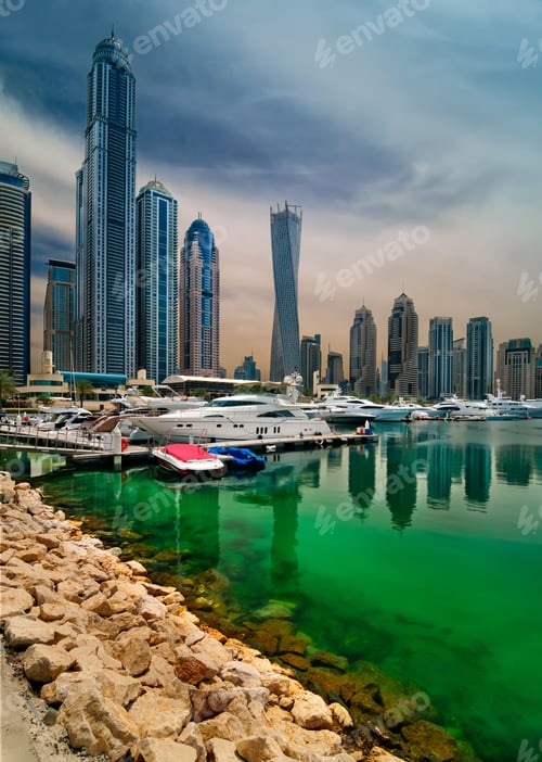 Preview: Dubai marina skyline, Dubai, United Arab Emirates