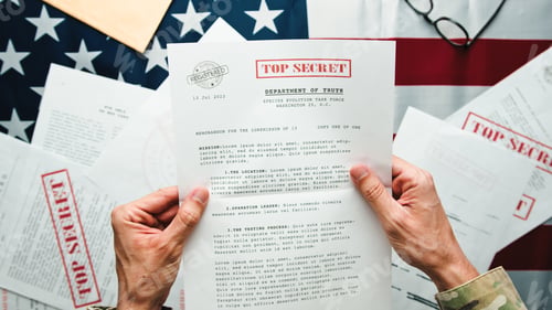 Preview: Reading top secret document