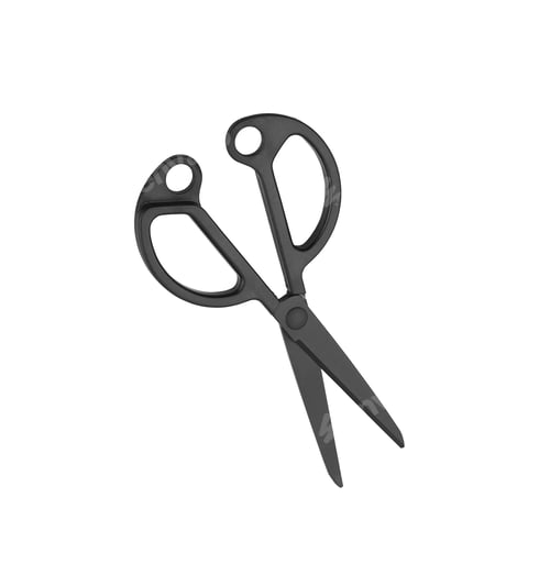 Preview: black handled scissors