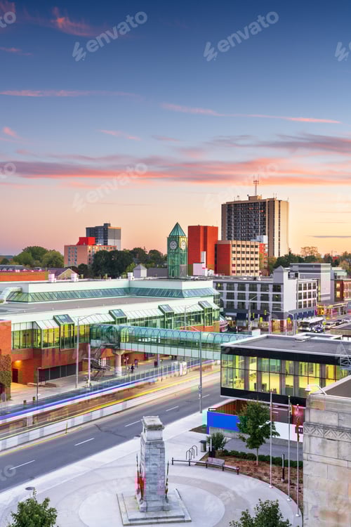 Preview: Kitchener, Ontario, Canada Downtown Skyline