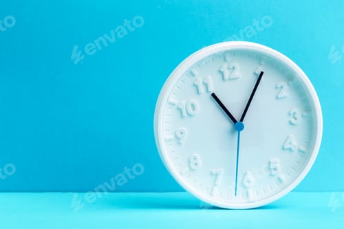 Preview: Wall Clock on color background