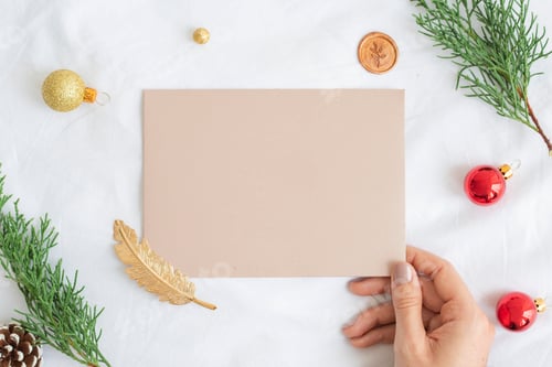 Preview: Christmas greeting card mockup