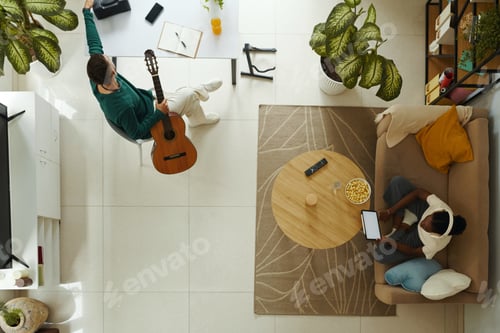 Preview: Couple Spending Free Time at Home