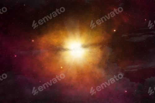 Preview: star light glowing in the outer space