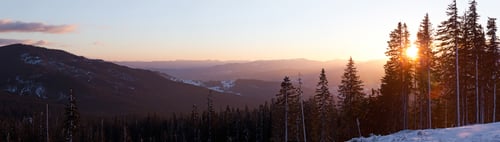 Preview: View from above mesmerizing picturesque landscape