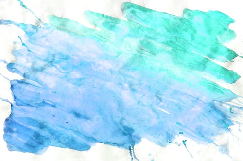 Preview: Colorful blue green turquoise watercolor wet brush paint liquid background for wallpaper, card