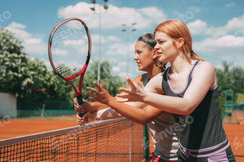 Preview: Girl Practice Tennis With Coach